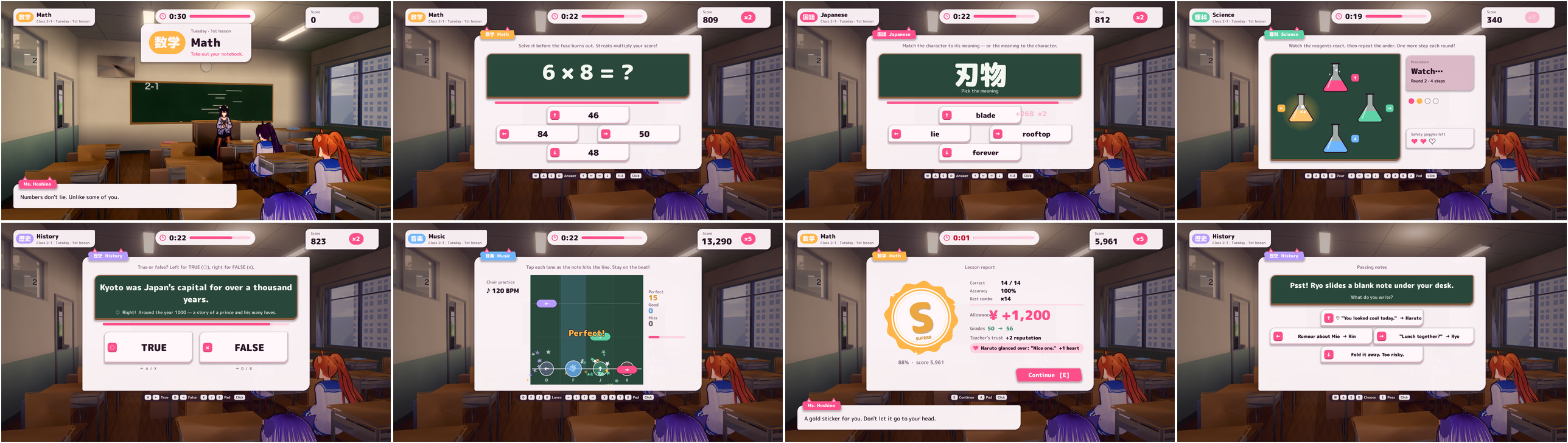 Class mini-games